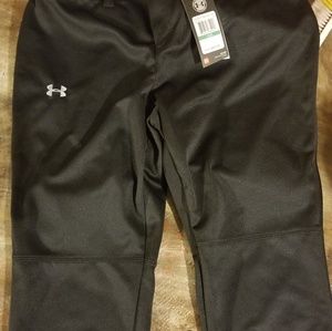 Black softball pants. New under armour
